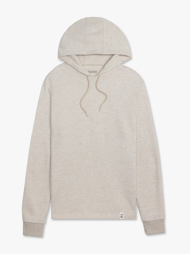 Fair Harbor Men's Textured Tailwind Hoodie Apparel Fair Harbor Natural Small