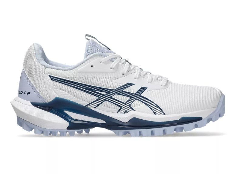 ASICS Women's Field Speed FF 2 Turf Shoe Footwear ASICS White/Independence Blue-101 6
