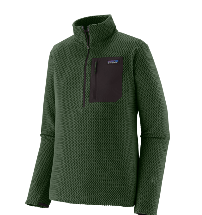 Patagonia Men's R1 Air Zip Neck Apparel Patagonia Treeline Green-TLGR Small