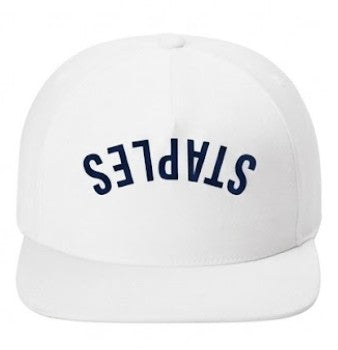 Staples Athletics Snapback STAPLES Baseball Hat Logowear Staples Athletics White