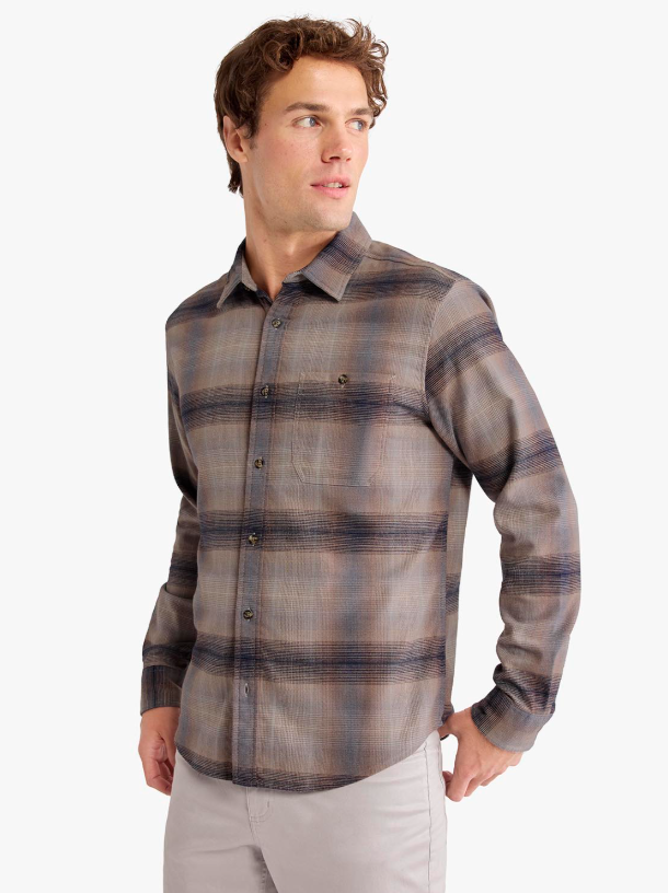 Fair Harbor Men's Seaside Lightweight Flannel Shirt