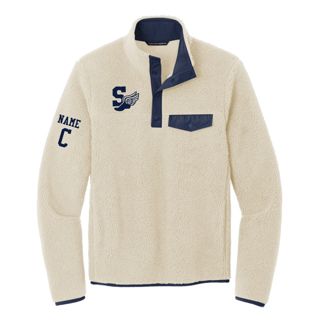 Staples Boys Cross Country Snap Fleece Pullover Logowear Staples Boys Cross Country Mens S