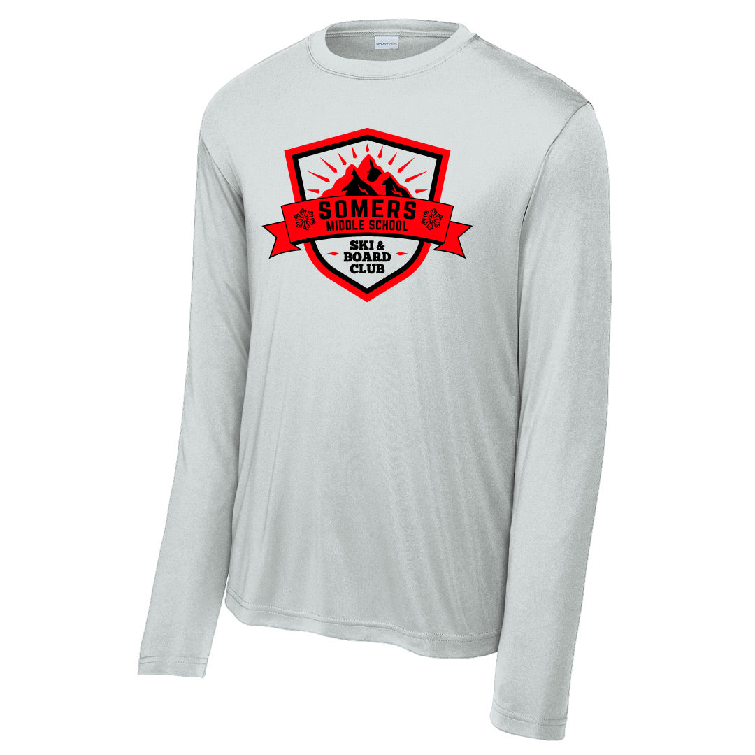 Somers Middle School Ski & Board Club Performance Long Sleeve ASF Sports & Outdoors