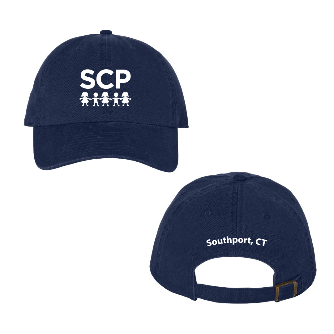 Southport Congregational Preschool Adult Baseball Hat Logowear Southport Congregational Preschool Navy  