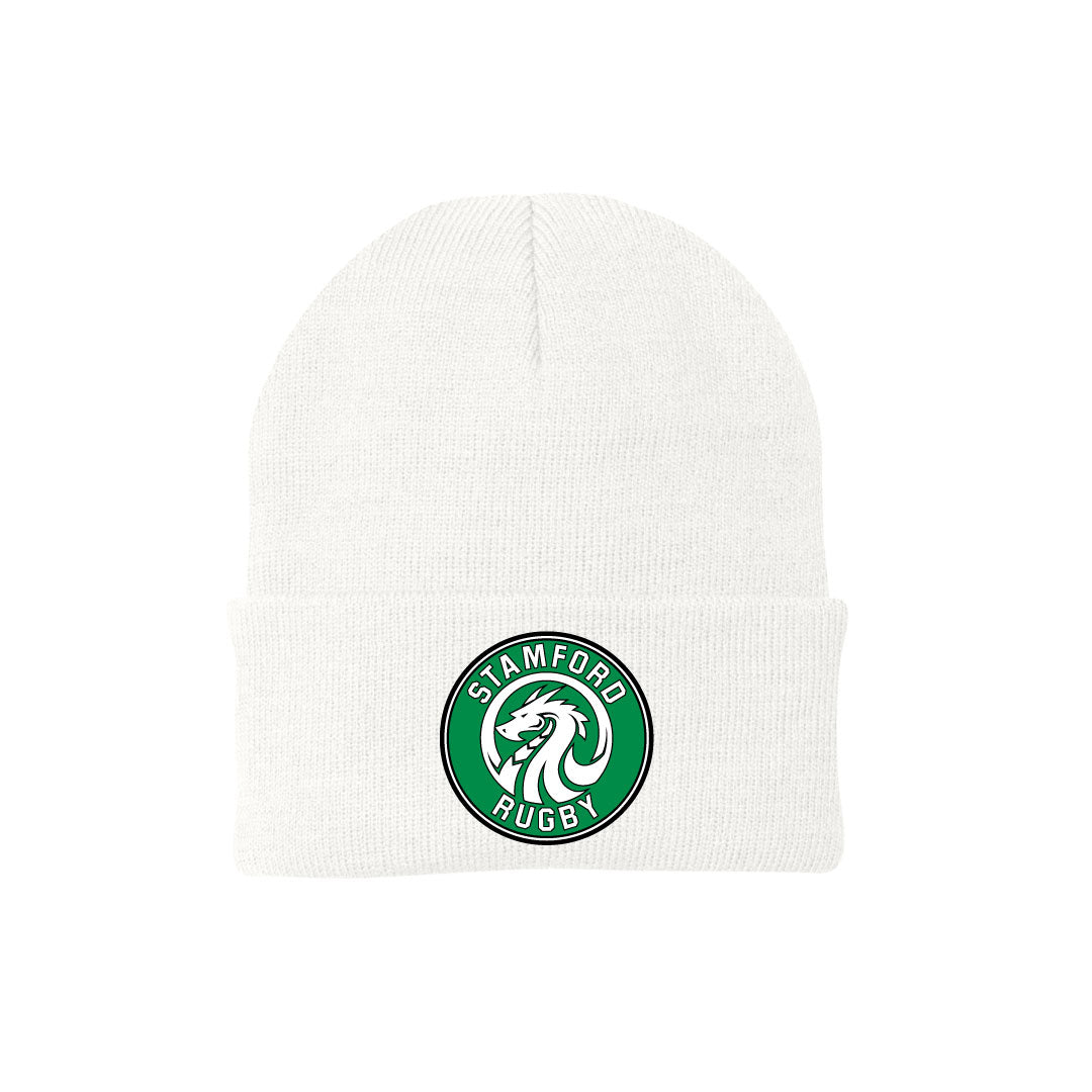 Stamford Rugby Knit Beanie Logowear Stamford Rugby White