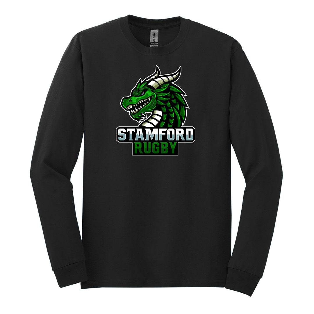 Stamford Rugby Mascot Cotton Long Sleeve Logowear Stamford Rugby Black Youth S