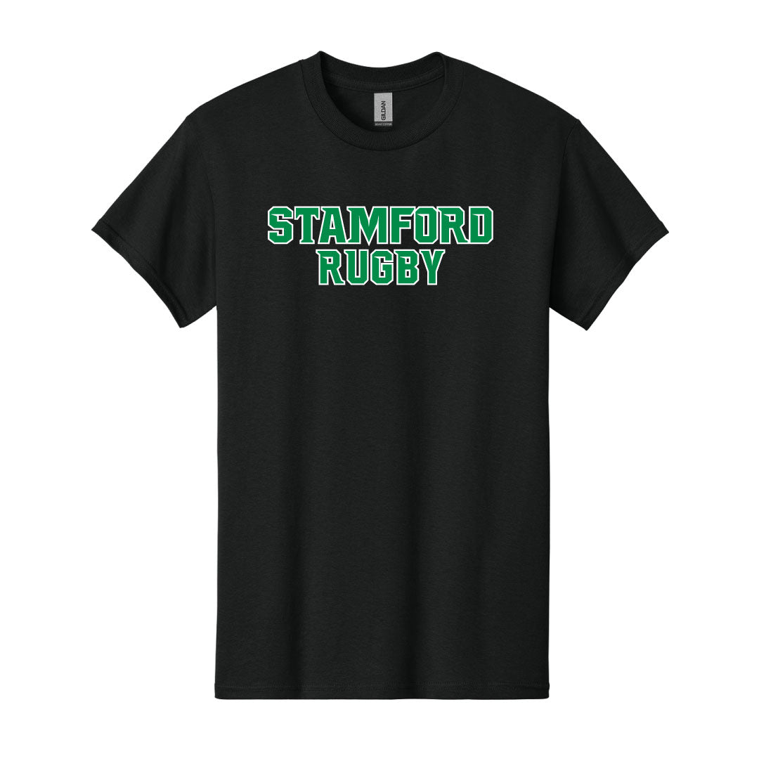 Stamford Rugby Cotton Short Sleeve Logowear Stamford Rugby Black Youth S