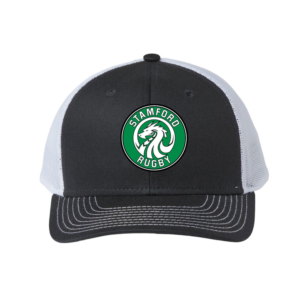 Stamford Rugby Trucker Hat Logowear Stamford Rugby Black/White