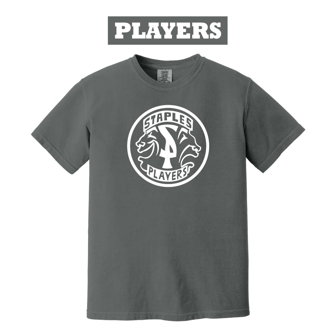 Staples Players Comfort Colors Short Sleeve Logowear Staples Players Pepper Adult S