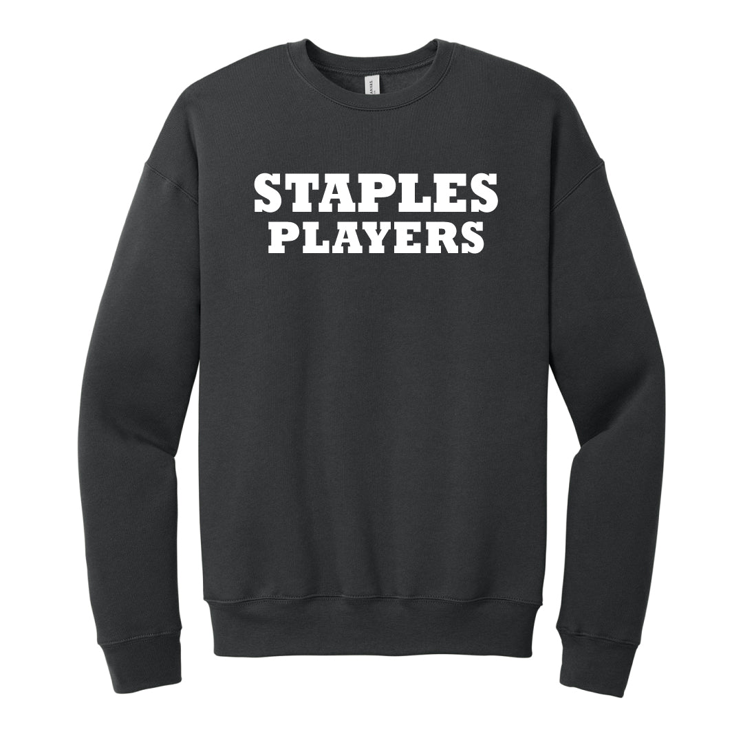 Staples Players Cloud Fleece Crewneck Sweatshirt Logowear Staples Players Dark Grey Adult XS