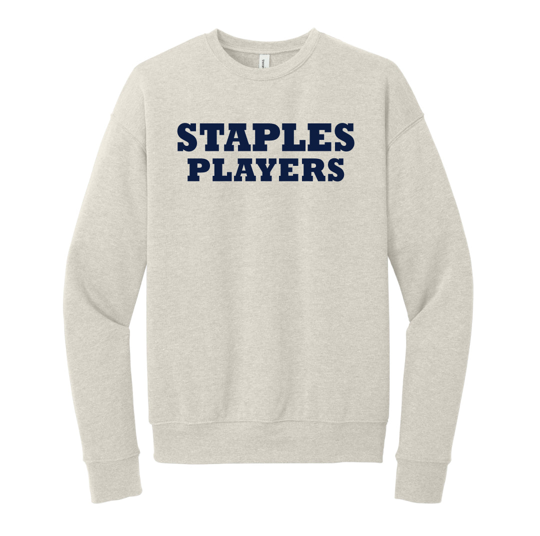 Staples Players Cloud Fleece Crewneck Sweatshirt Logowear Staples Players Heather Dust Adult XS