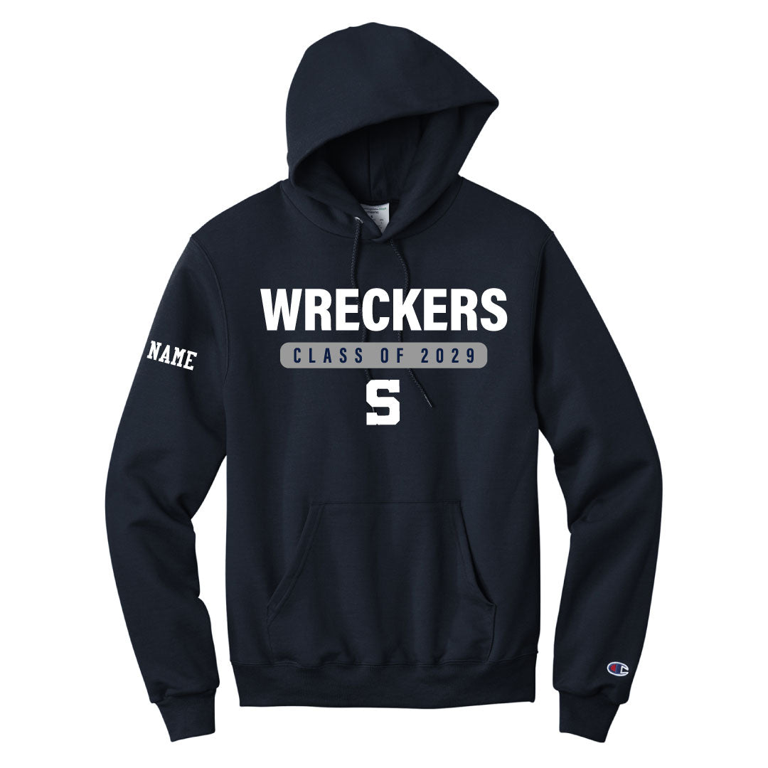 Staples Athletics Class of 2029 Champion Hoodie Logowear Staples Athletics Navy Adult S