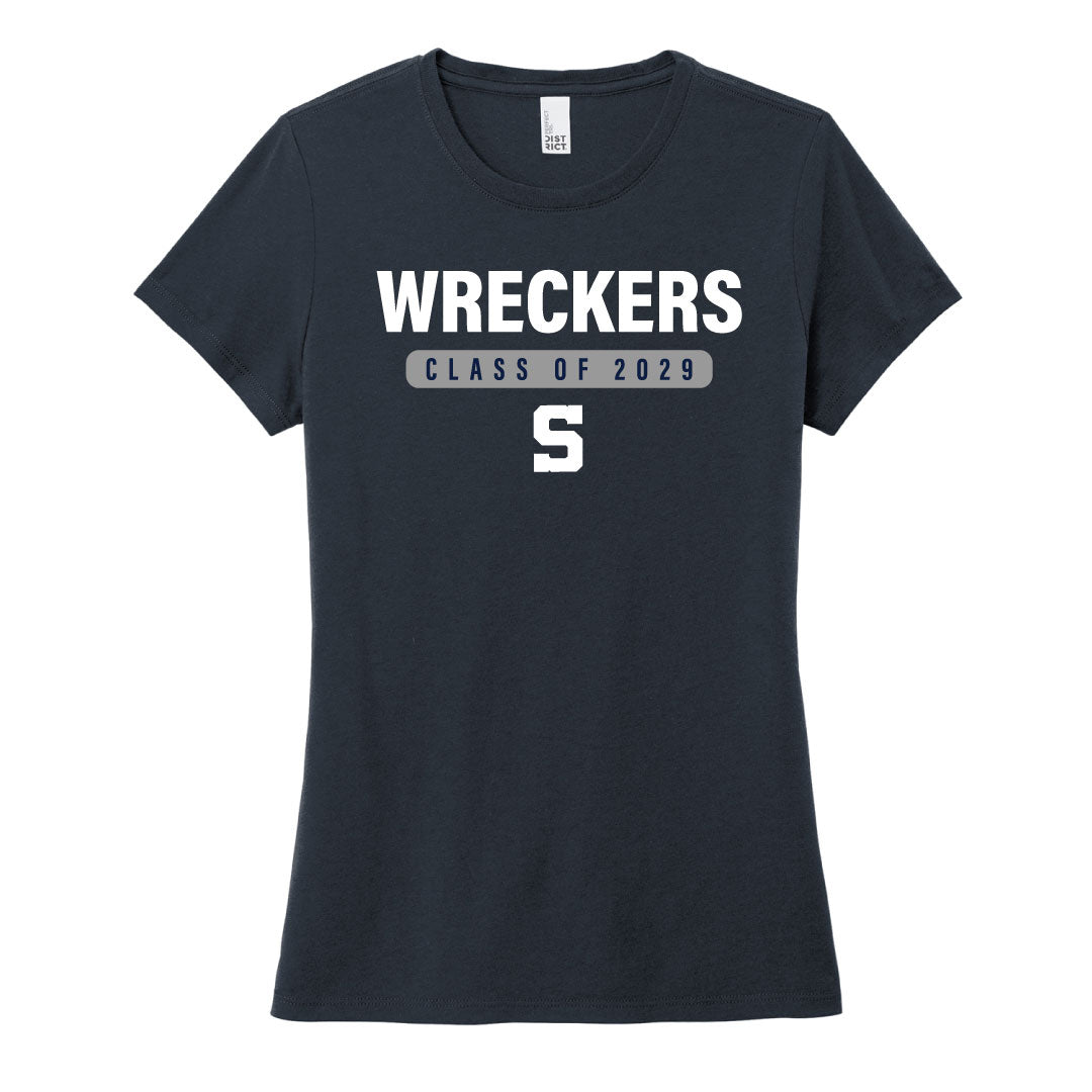 Staples Athletics Class of 2029 Cotton Blend Tee Logowear Staples Athletics Navy Ladies XS