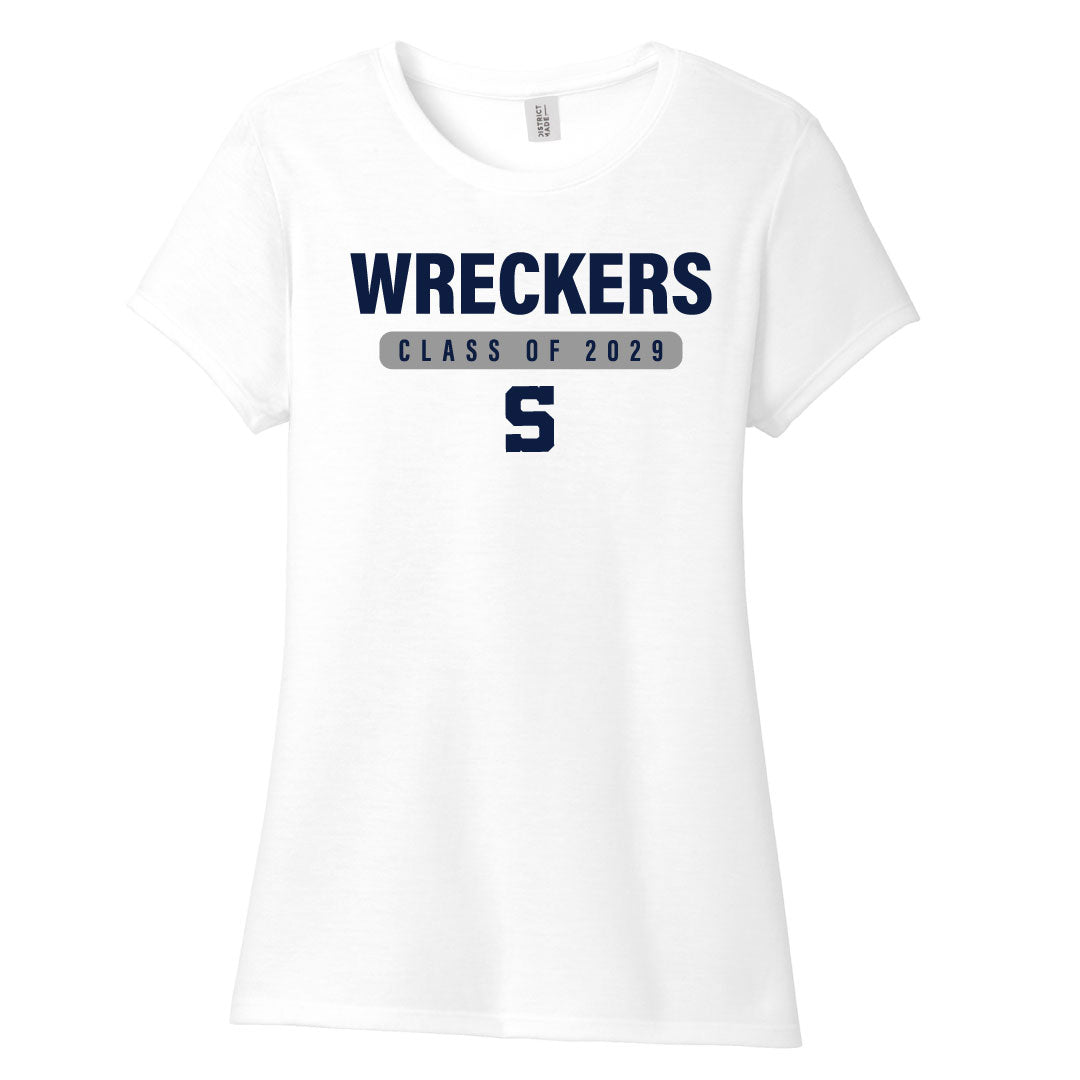 Staples Athletics Class of 2029 Cotton Blend Tee Logowear Staples Athletics White Ladies XS