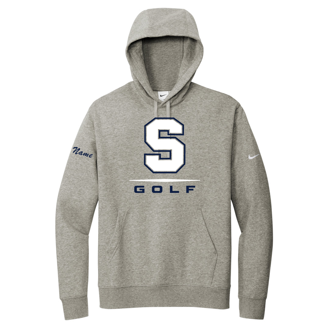 Staples Boys Golf Nike  Hooded Sweatshirt Logowear Staples Boys Golf Grey Adult S 