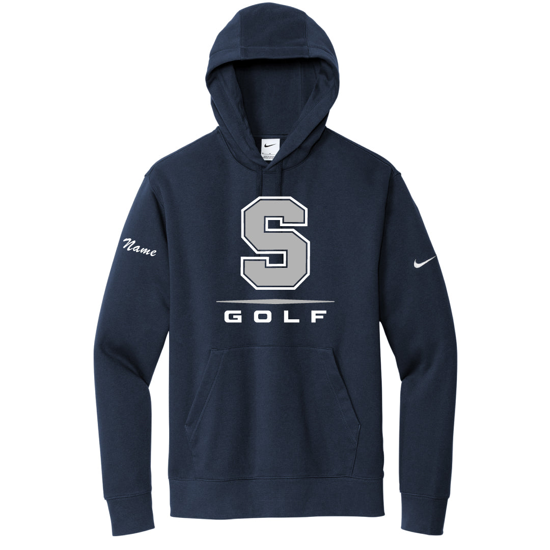 Staples Boys Golf Nike  Hooded Sweatshirt Logowear Staples Boys Golf Navy Adult S 