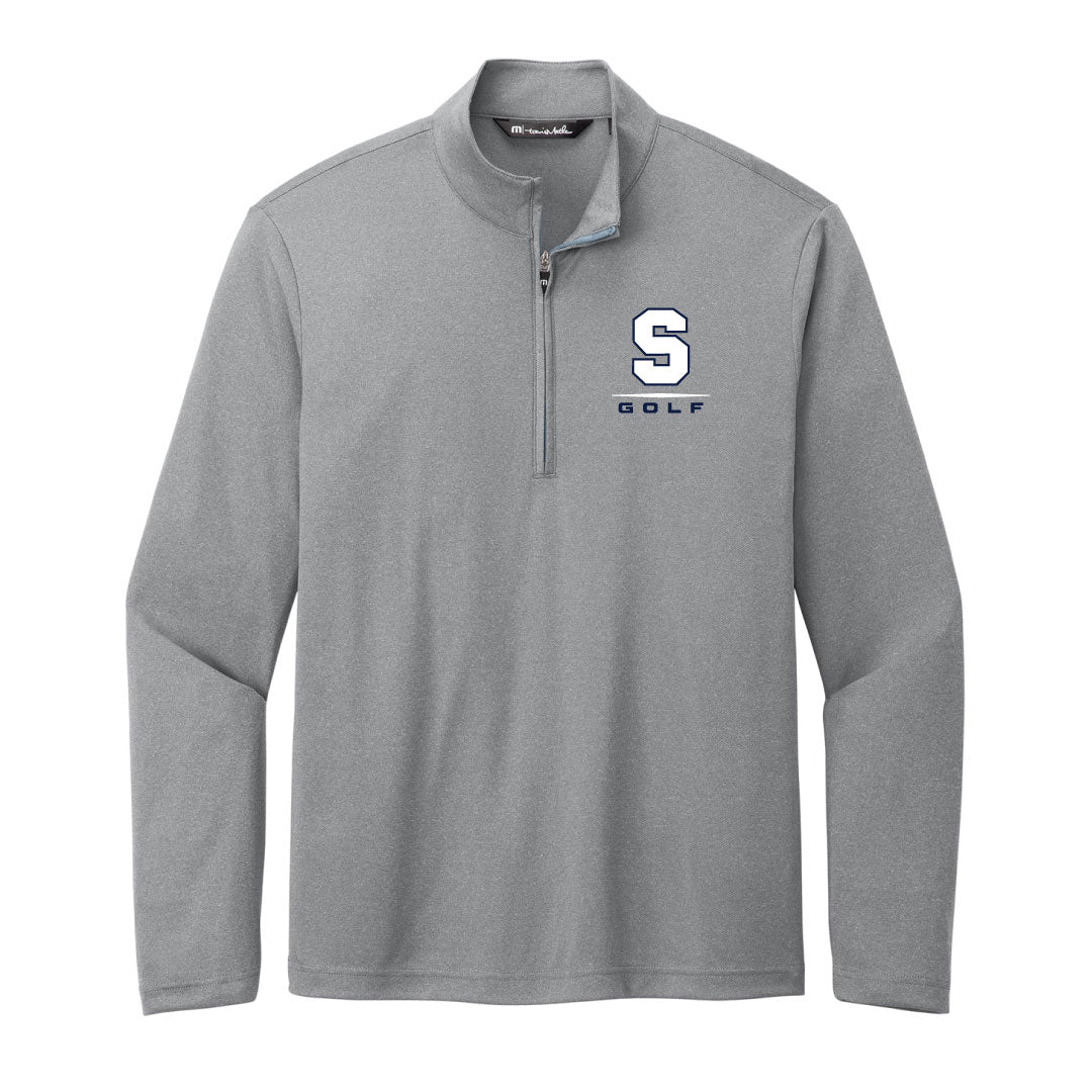Staples Boys Golf TravisMathew 1/4 Zip Logowear Staples Boys Golf