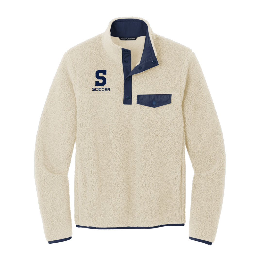 Staples Boys Soccer Snap Fleece Pullover Logowear Staples Boys Soccer Mens S