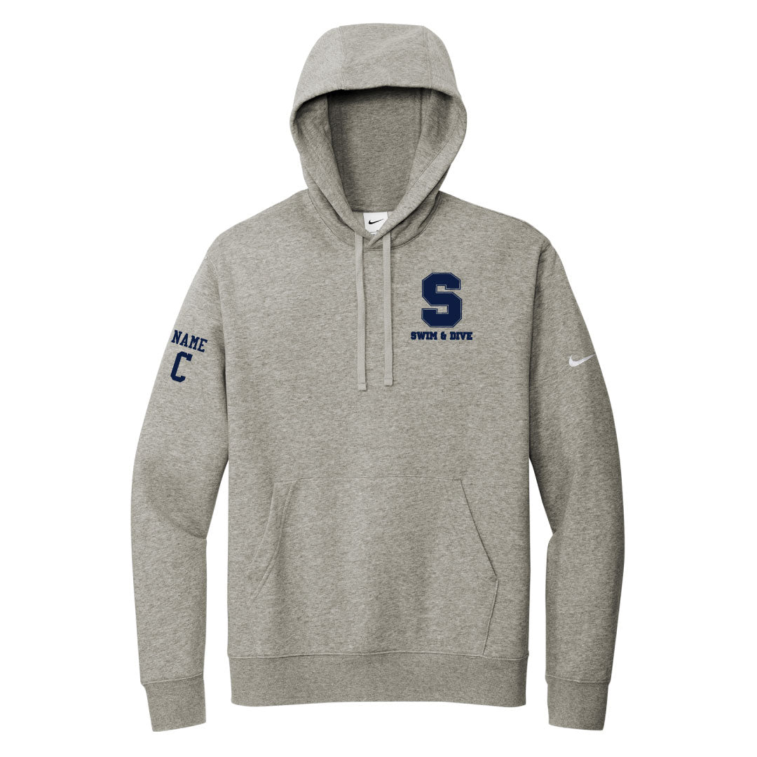 Staples Boys Swim & Dive Nike Hoodie Logowear Staples Boys Swim & Dive Grey Adult S 