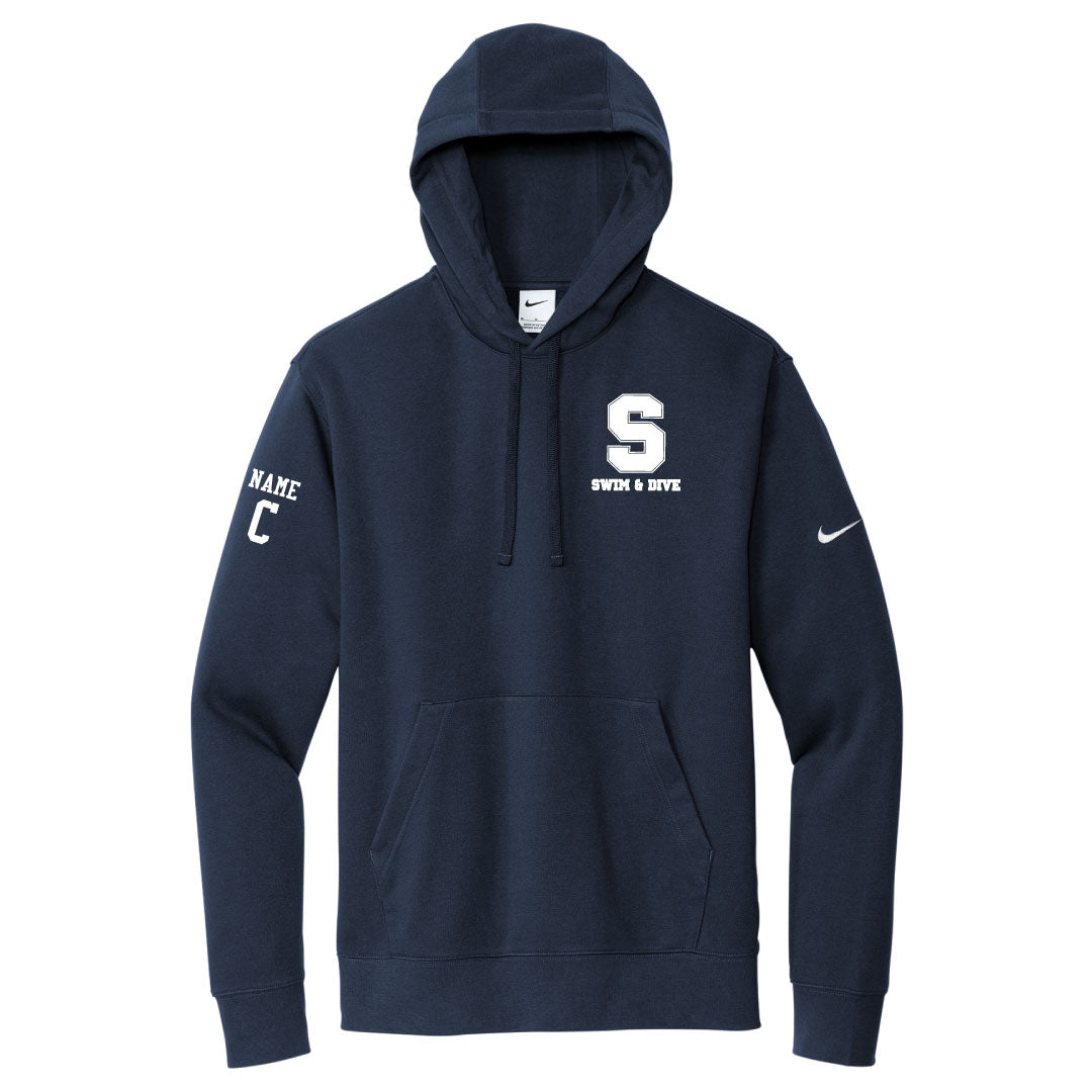 Staples Boys Swim & Dive Nike Hoodie Logowear Staples Boys Swim & Dive Navy Adult S 