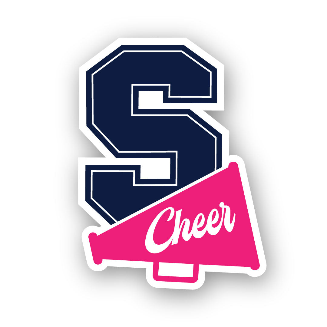 Staples Cheer Car Magnet Logowear Staples Cheerleading 6" Pink  