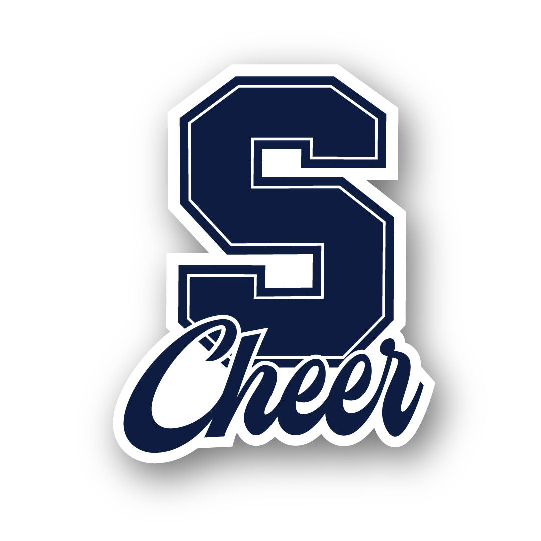Staples Cheer Car Magnet Logowear Staples Cheerleading 4" White