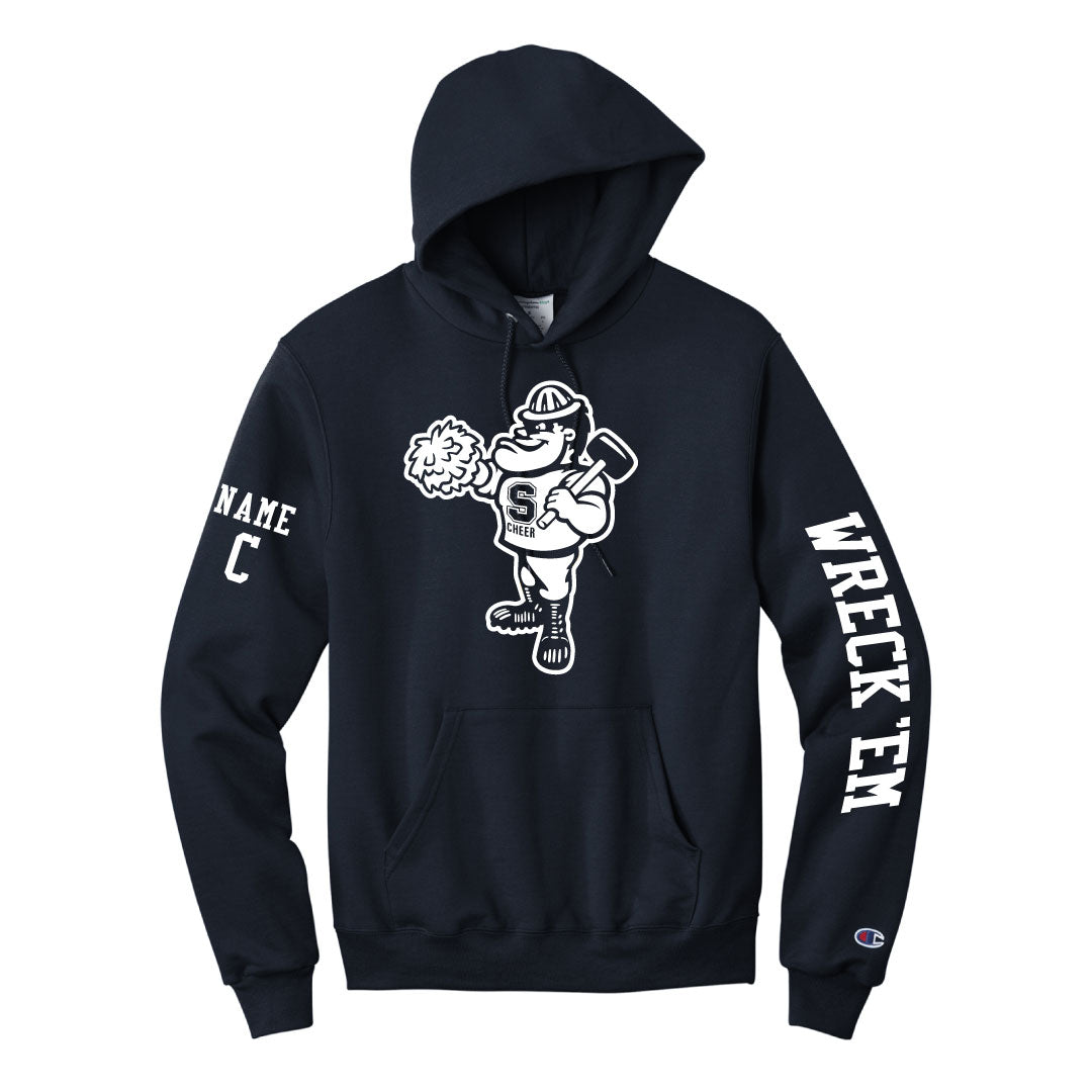 Staples Cheer Champion BOB Hooded Sweasthirt Logowear Staples Cheerleading Navy Adult S