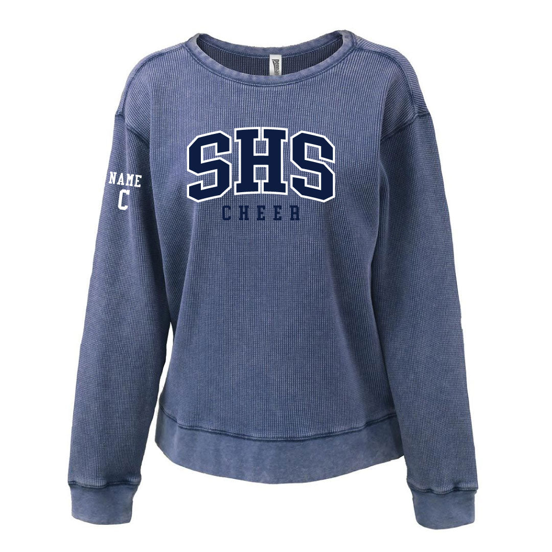 Staples Cheer Mini Waffle Crew Logowear Staples Cheerleading Ladies XS