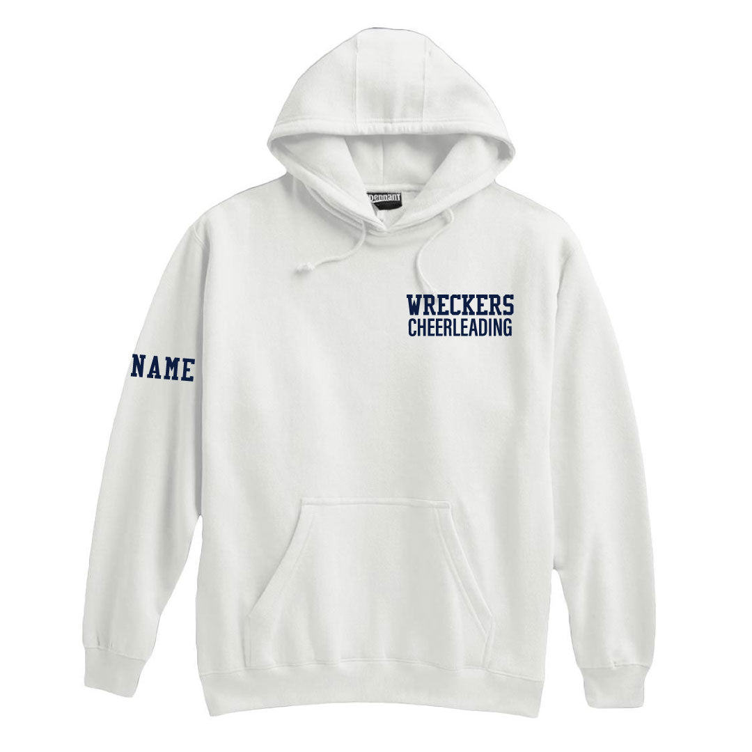 Staples Cheer "Fans" Hooded Sweatshirt Logowear Staples Cheerleading White Adult XS