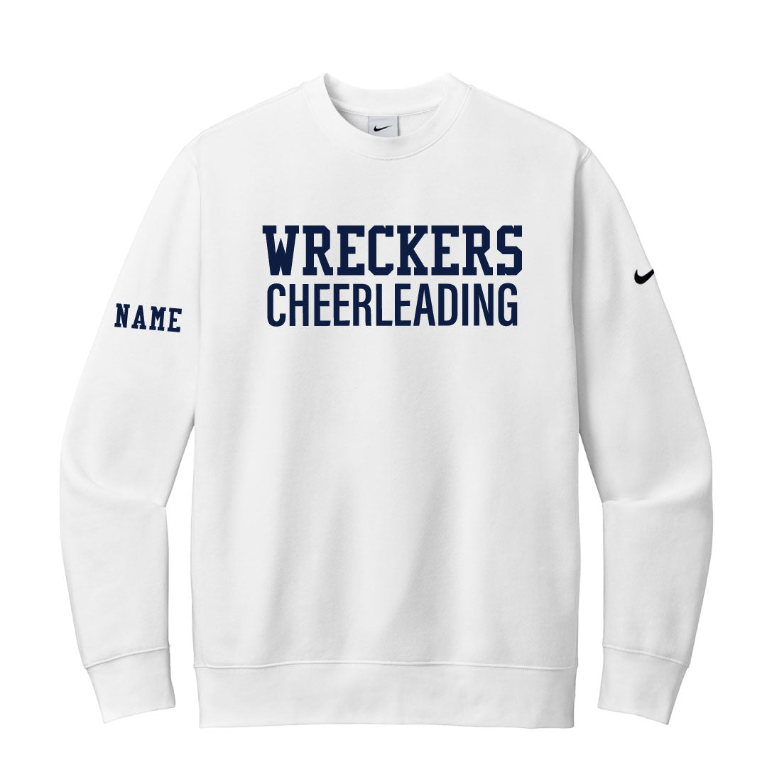 Staples Cheer "Fans" Nike Crewneck Logowear Staples Cheerleading White Adult XS
