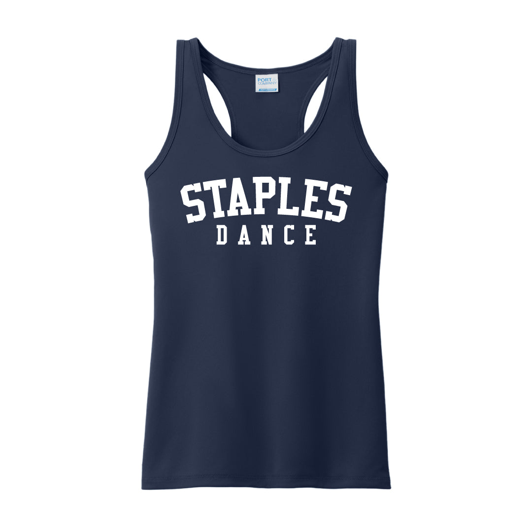 Staples Dance Team Performance Tank Logowear Staples Dance Team Navy Ladies XS