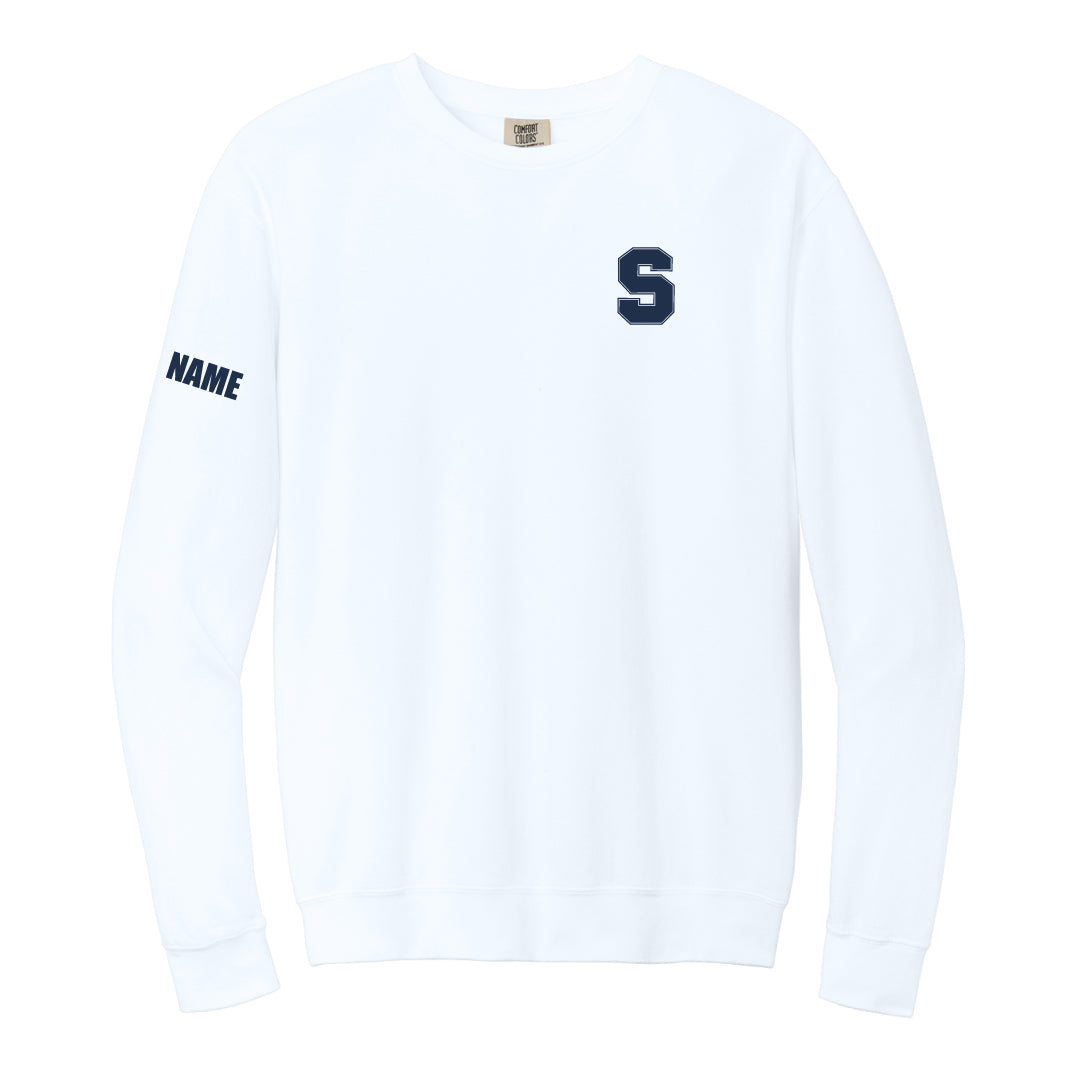 Staples Faculty Comfort Colors Crewneck Sweatshirt Logowear Staples Faculty White Adult S 