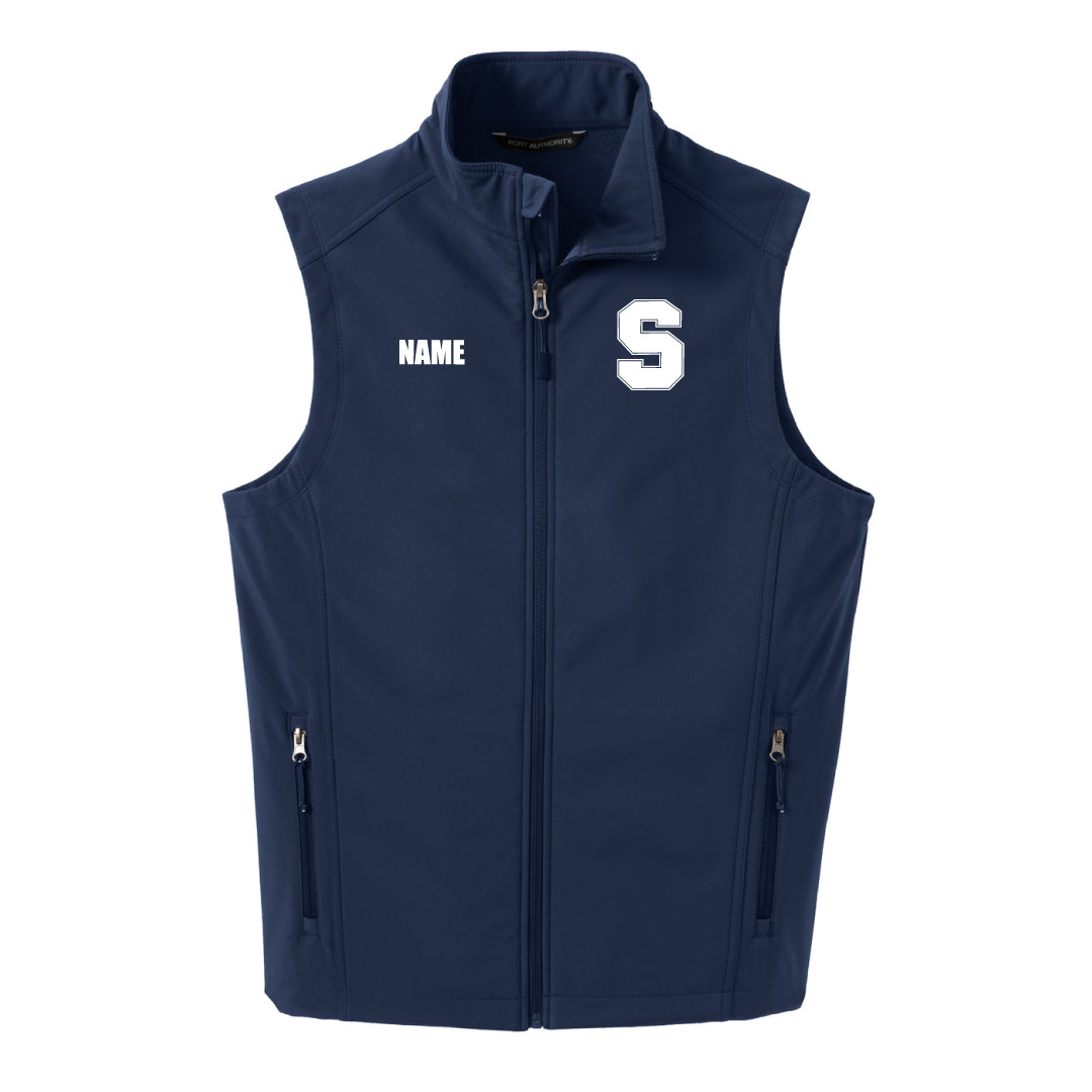 Staples Faculty Soft Shell Vest Logowear Staples Faculty Navy Ladies XS 