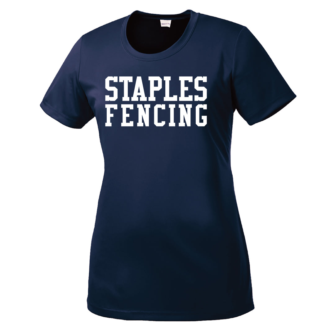 Staples Fencing Performance Short Sleeve Logowear Staples Fencing Ladies XS  