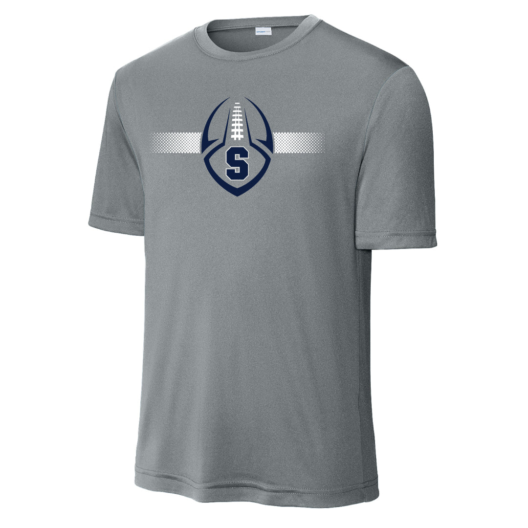 Staples Football Practice Tee Logowear Staples Football Graphite Adult XS