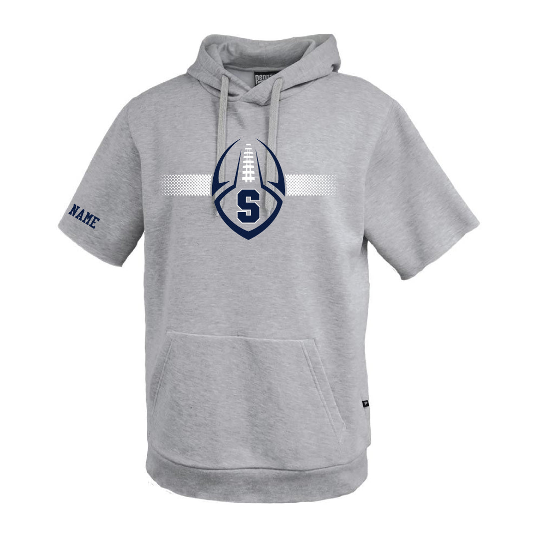Staples Football Short Sleeve Fleece Hoodie Logowear Staples Football Mens XS