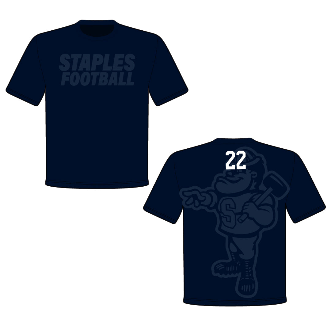 Staples Football Wrecker Bob Performance Tee Logowear Staples Football Adult XS