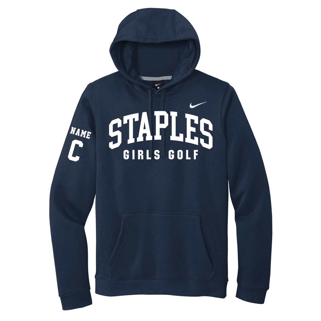 Staples Girls Golf Nike Hooded Sweatshirt Logowear Staples Girls Golf Navy Adult S 