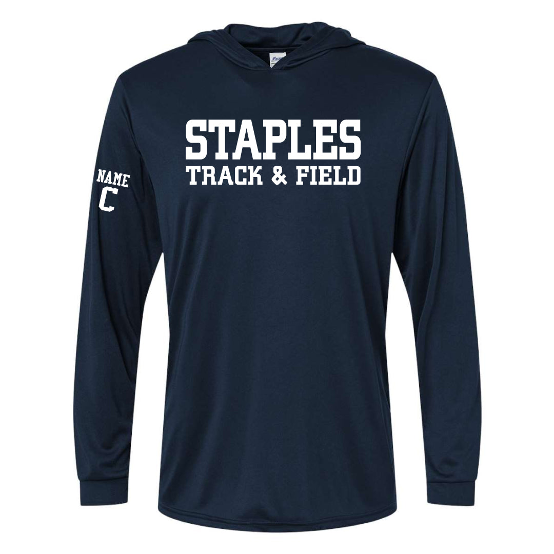 Staples Girls ITF Performane Hooded Long Sleeve Logowear Staples Girls ITF Adult S