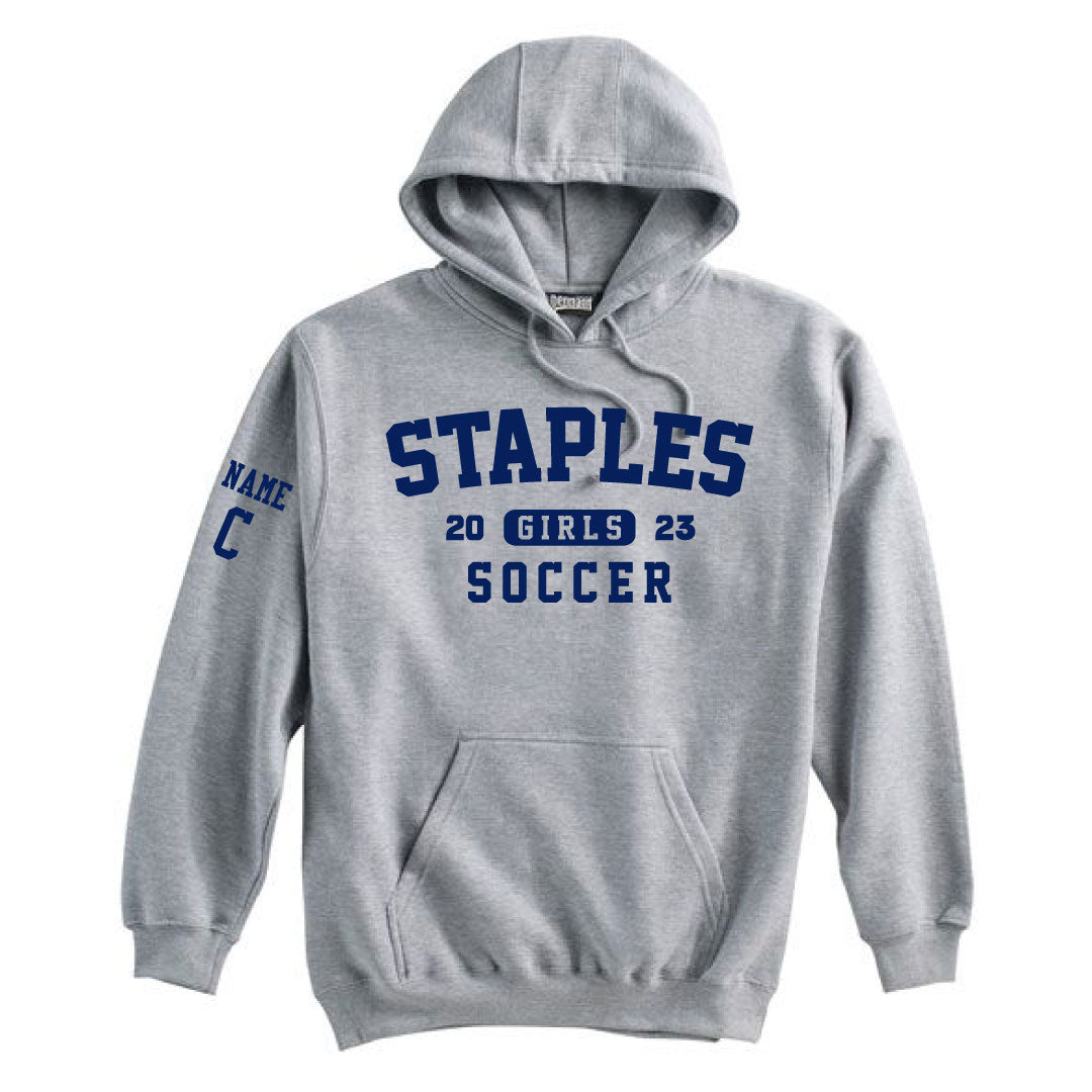 Staples Girls Soccer Hooded Sweatshirt Logowear Staples Girls Soccer Adult S  