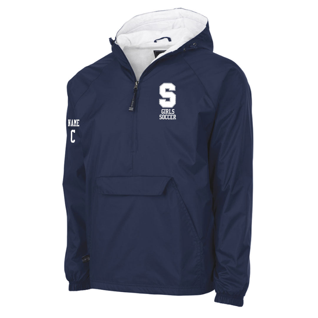 Staples Girls Soccer 1/4 Zip Wind Jacket Logowear Staples Girls Soccer