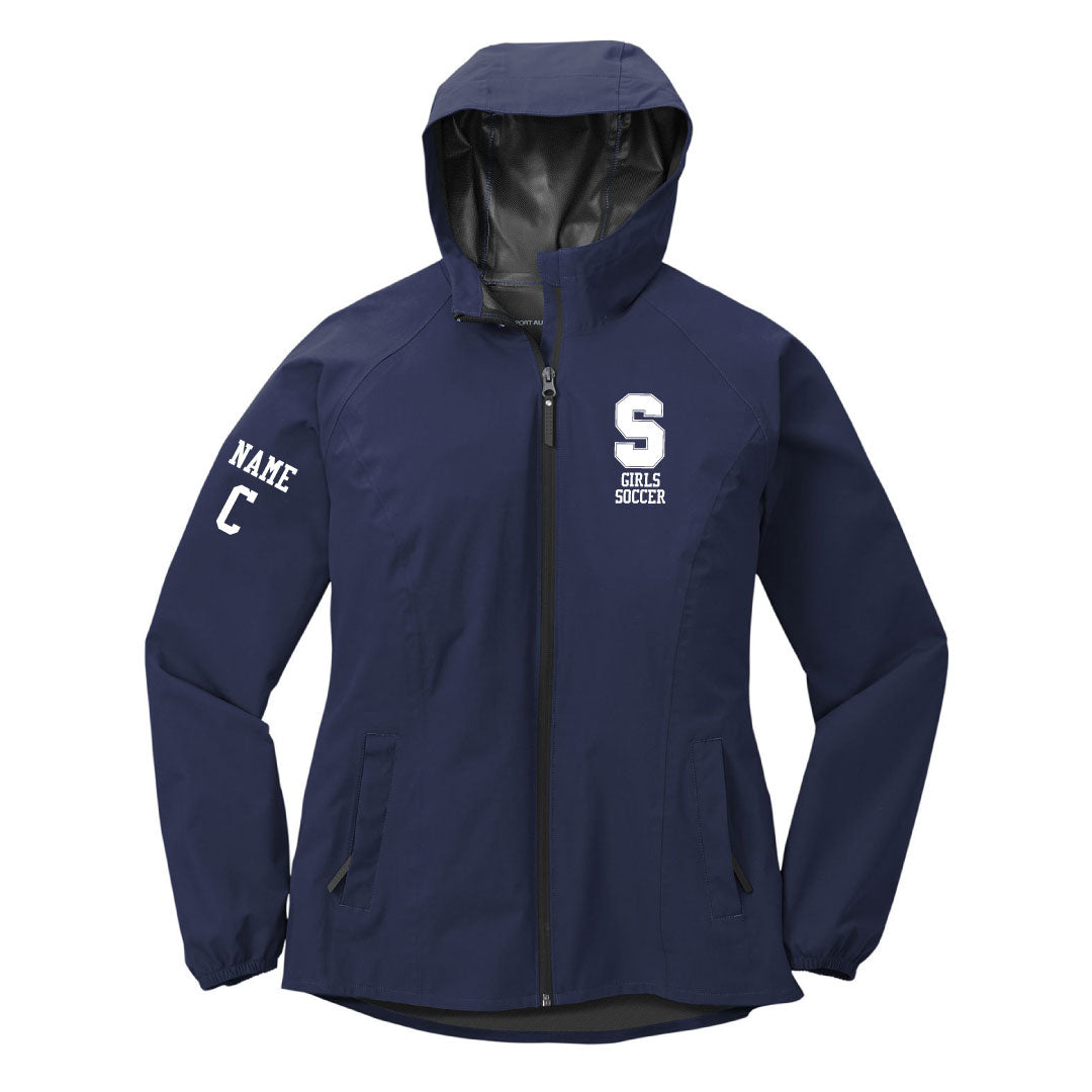 Staples Girls Soccer Rain Jacket Logowear Staples Girls Soccer Ladies XS