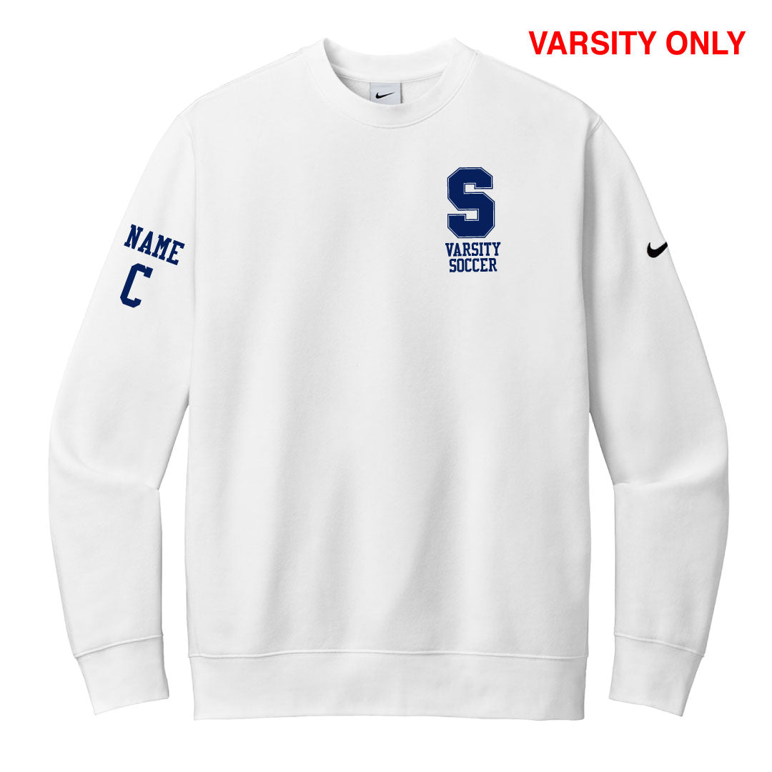 Staples Girls Soccer VARSITY ONLY Nike Crewneck Sweatshirt Logowear Staples Girls Soccer Adult XS