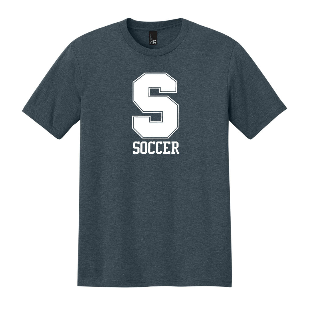Staples Girls Soccer Fans Tri Blend Tee Logowear Staples Girls Soccer Fanwear White S Ladies XS