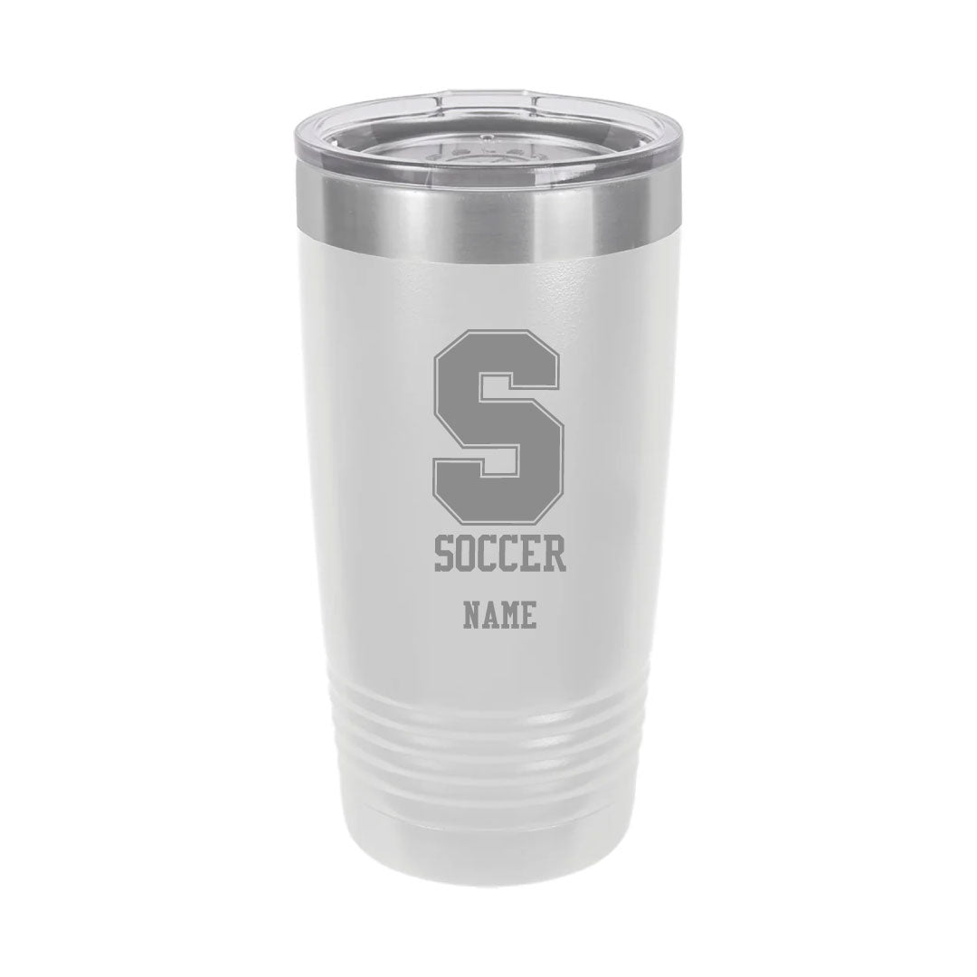 Staples Girls Soccer Fans Water Bottle Logowear Staples Girls Soccer Fanwear White
