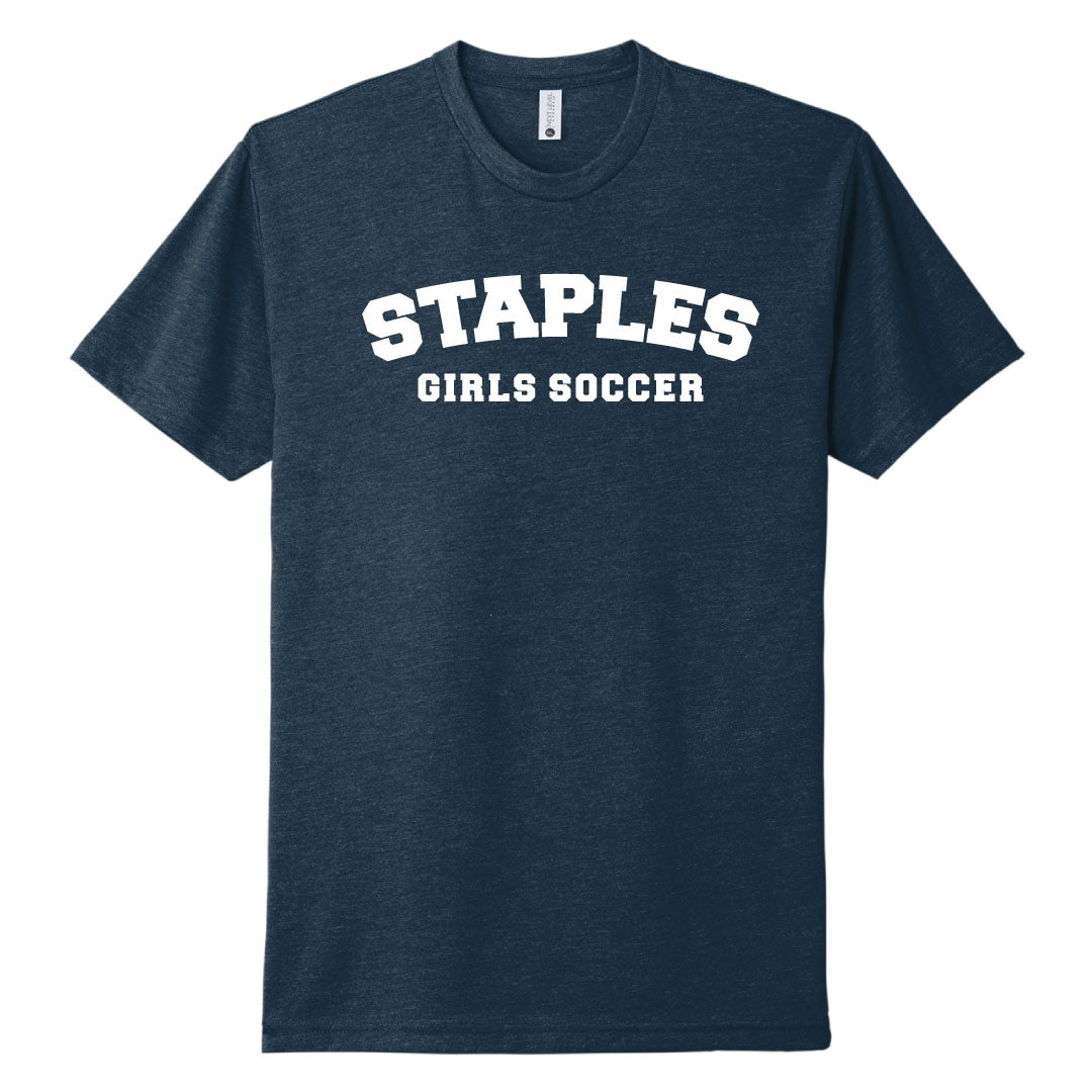 Staples Girls Soccer Fanwear Official Super Fan shirt Logowear Staples Girls Soccer Fanwear Adult S  