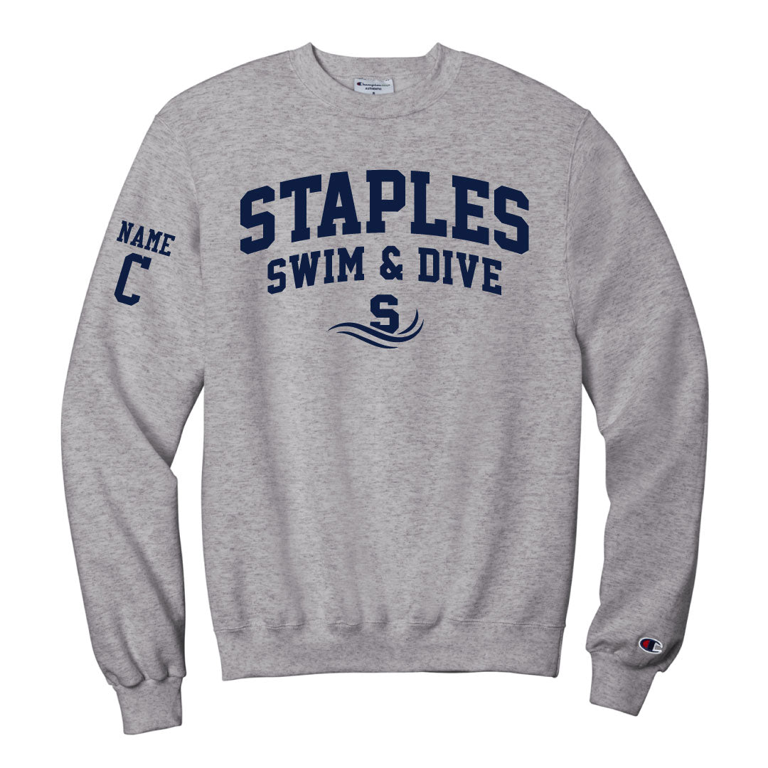 Staples Girls Swim & Dive Champion Crewneck Sweatshirt