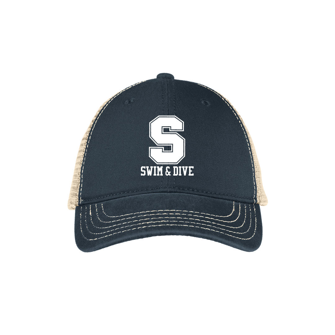 Staples Girls Swim & Dive Distressed Hat