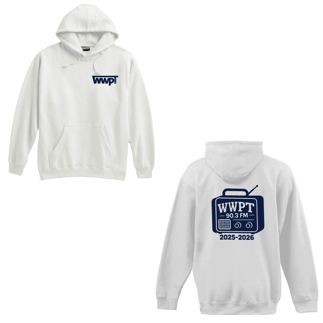 Staples Radio & TV Hooded Sweatshirt Logowear Staples Radio & TV Club White Adult XS