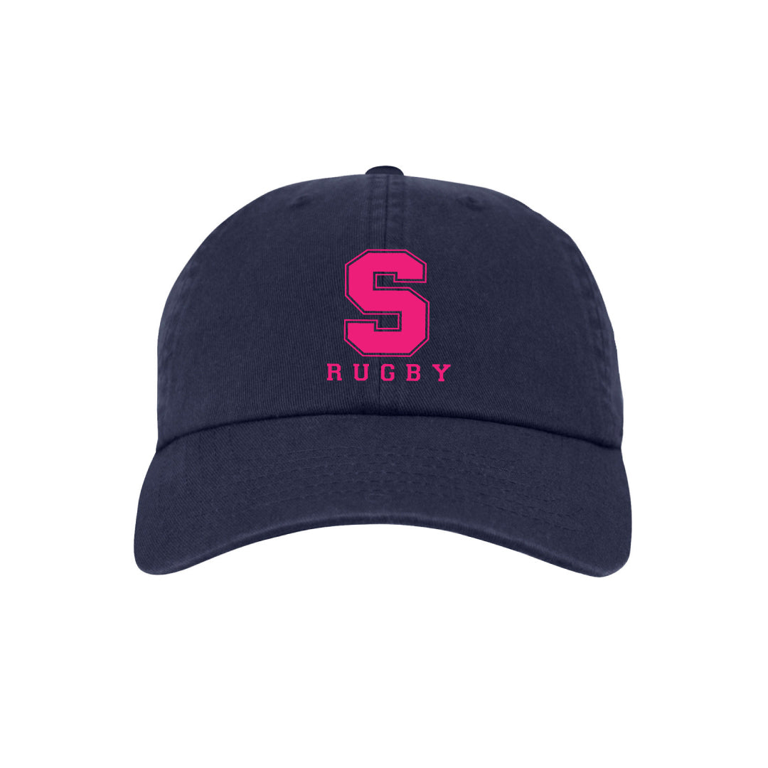 Staples Rugby Baseball Hat Logowear Staples Rugby Pink S  